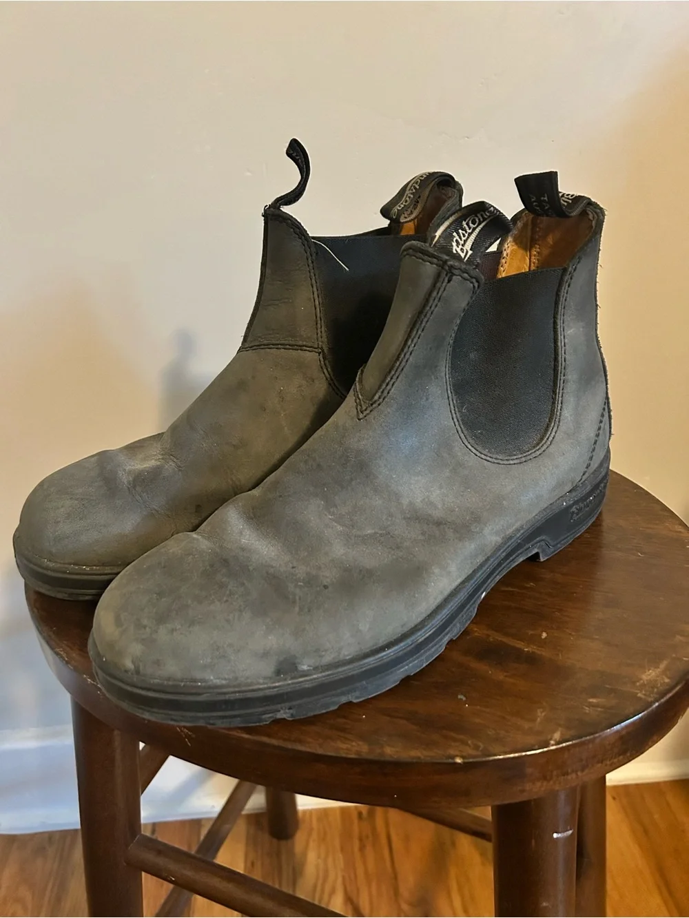 Blundstone Classic Black Slip-On Chelsea Work Boots for Men Sz 8